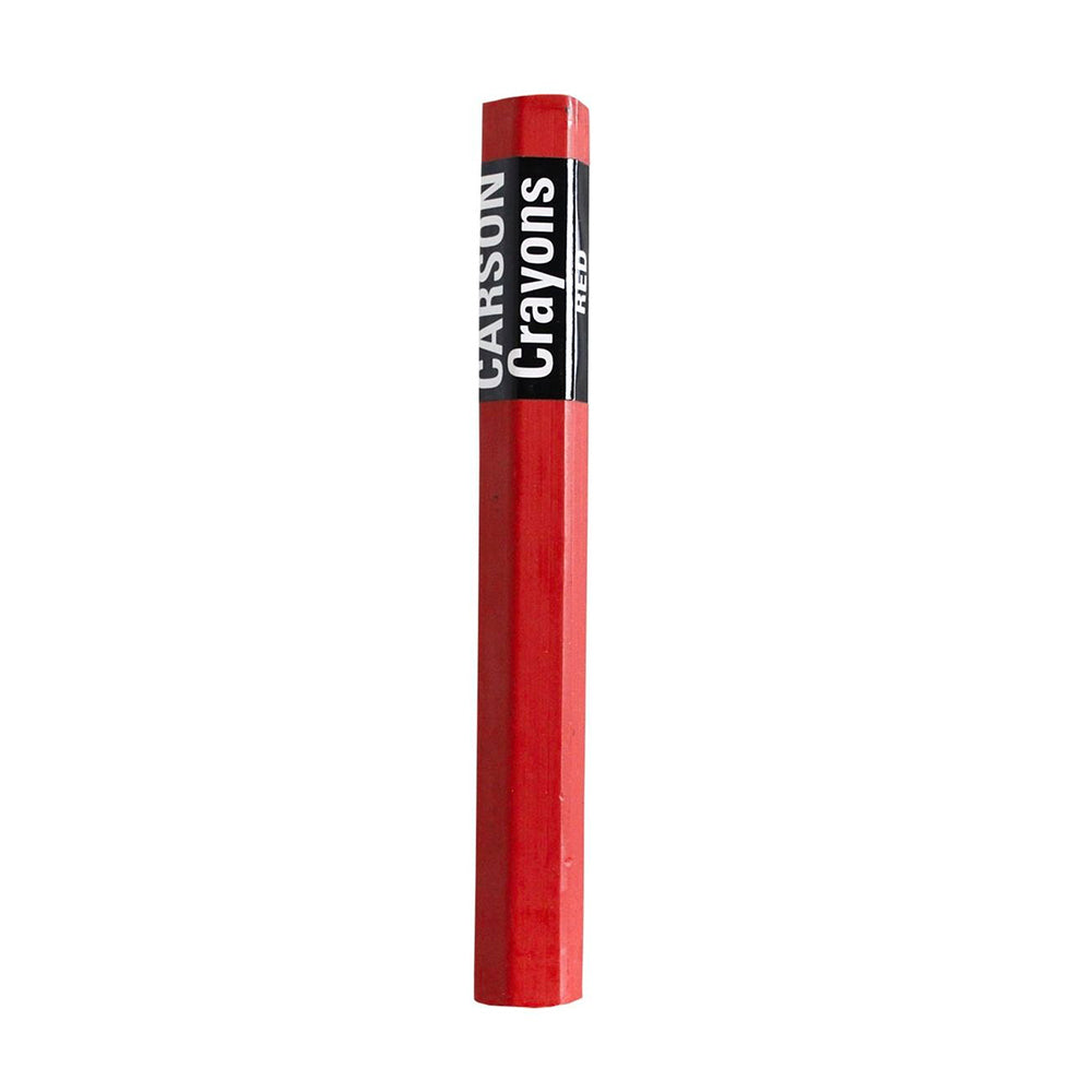 Carson No.3 Timber/Concrete/Rubber/Paper Builders Marking Lumber Crayons — Red
