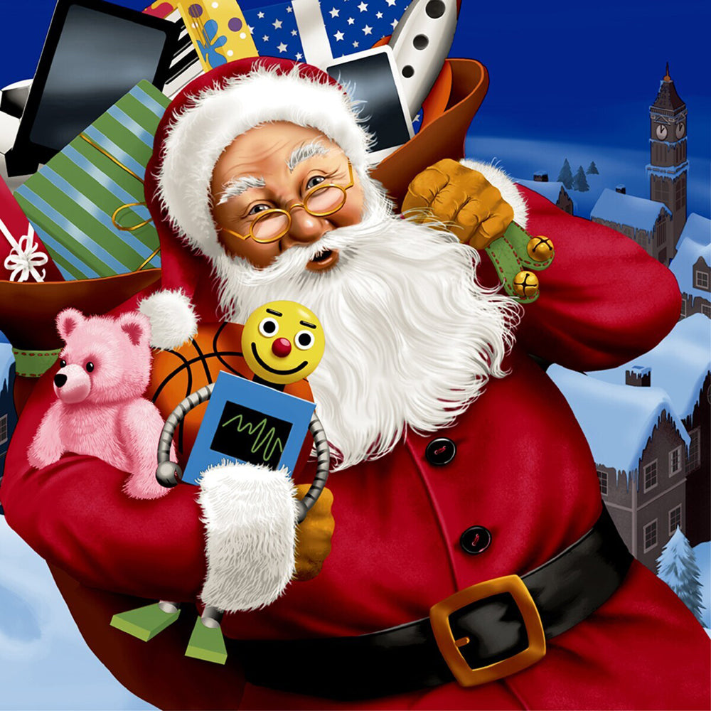 Paper+design Luncheon 3-Ply Napkin Party Tissue 33x33cm Santa with Toys (20 Pieces)