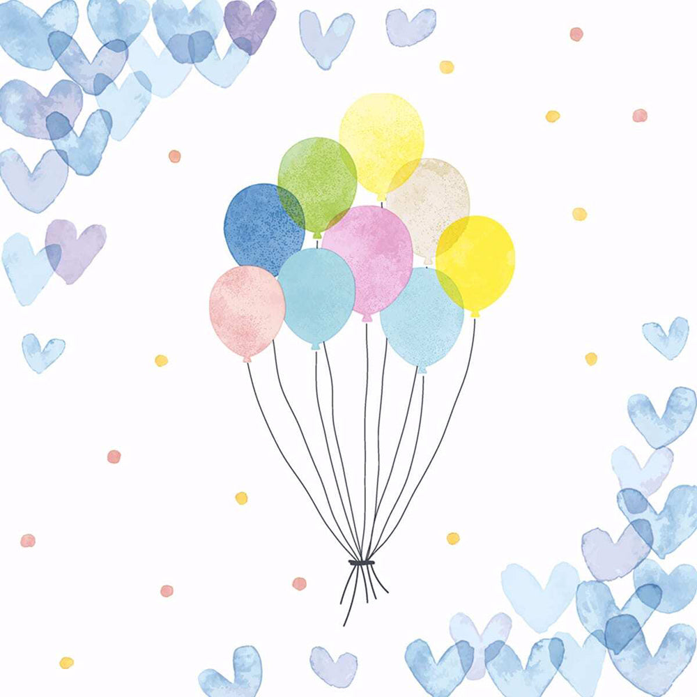 Paper+design Luncheon 3-Ply Napkin Party Tissue 33x33cm Hearts Balloons (120 Pieces) — image 2
