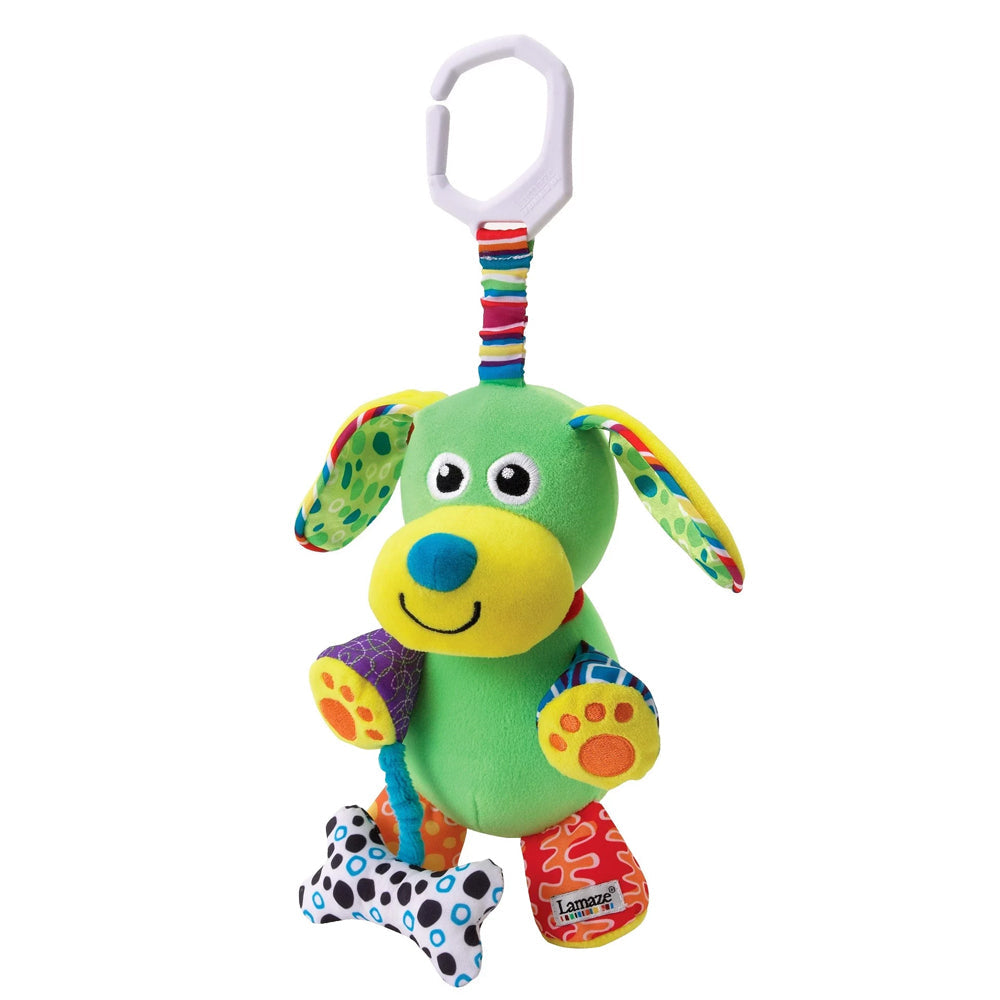 Lamaze Pupsqueak Baby/Infants Soft Toy Colourful Pattern w/Rattle/Sound 0-24m