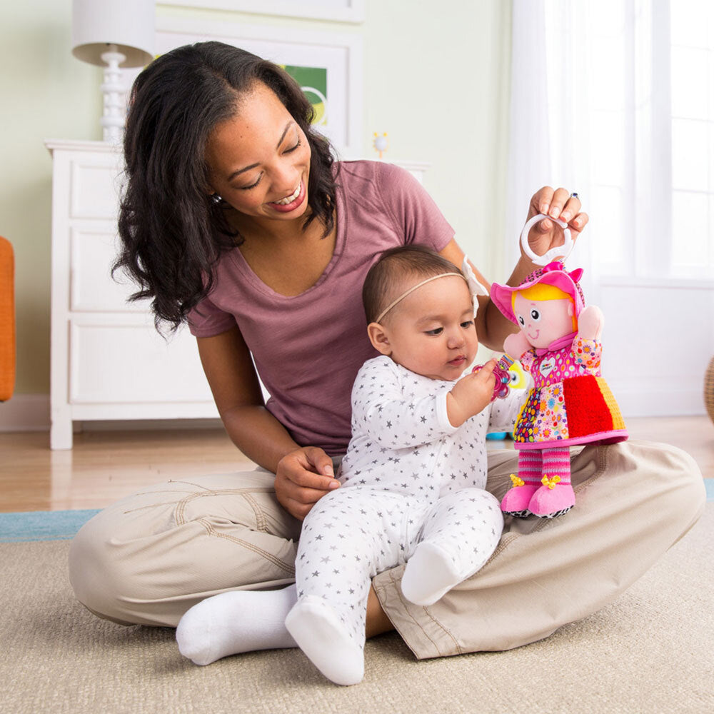 Lamaze Play and Grow Doll My Friend Emily Baby Educational Toy for Stroller/Bag — image 2