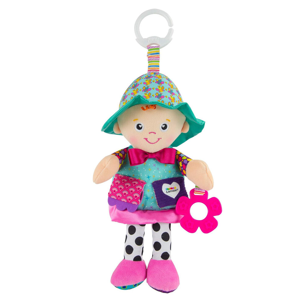 Lamaze Clip & Go My Friend Sarah Baby Doll w/Peek a Boo Mirror/Teether Toy 0m+ — image 2