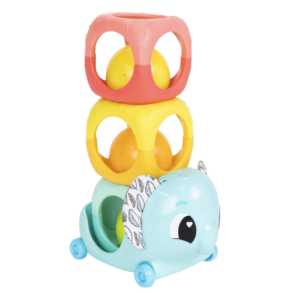 Lamaze Stack & Roll Lock & Block Baby/Newborn Child Rattle Playtoy Set 6m+