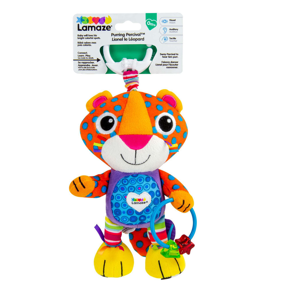 Lamaze Purring Percival Tiger Clip & Go Plush Filling Soft Pram/Walker Toy 0M+ — image 2