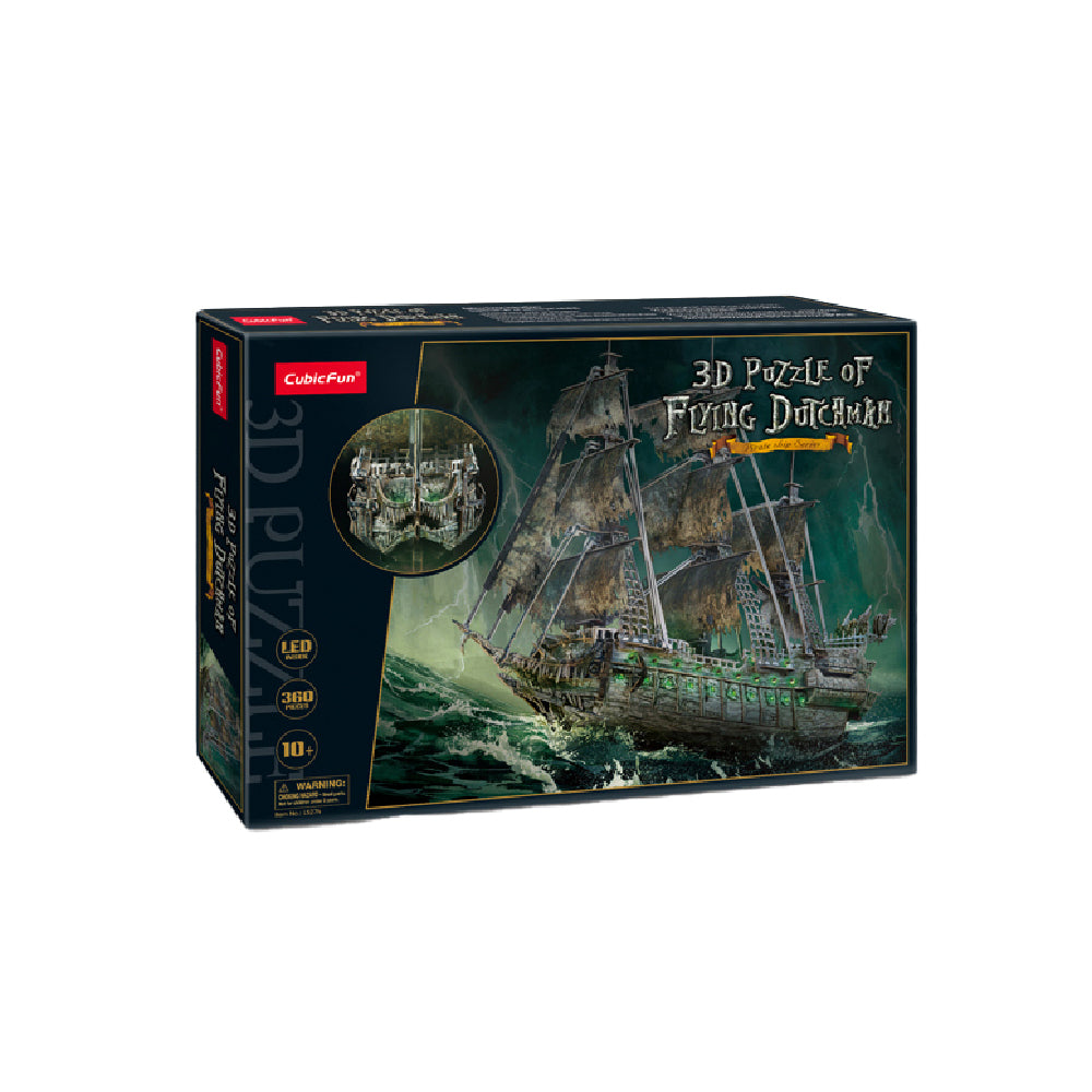 Cubic Fun CubicFun LED Flying Dutchman 3D Puzzle Kids Interactive Building Toy 10y+ (360 Pieces)