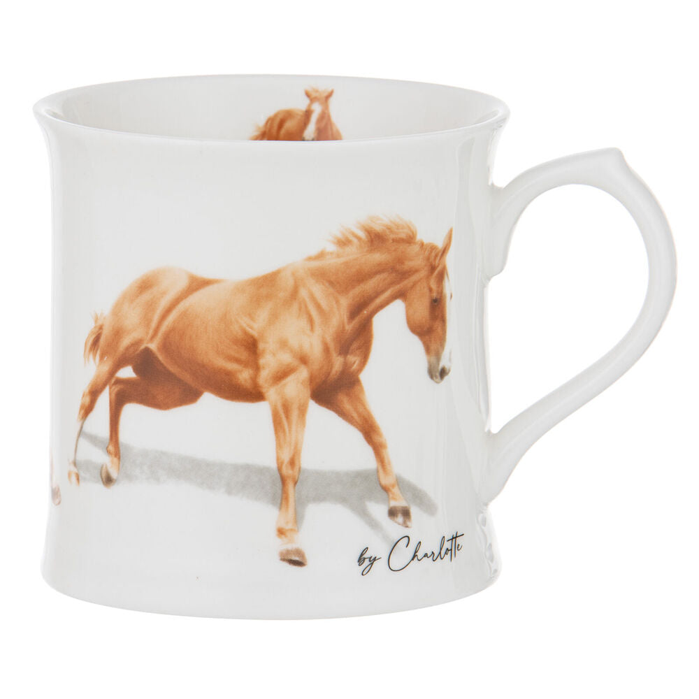 Ashdene 470ml Chestnut Horses By Charlotte New Bone China Drinking Mug — image 3