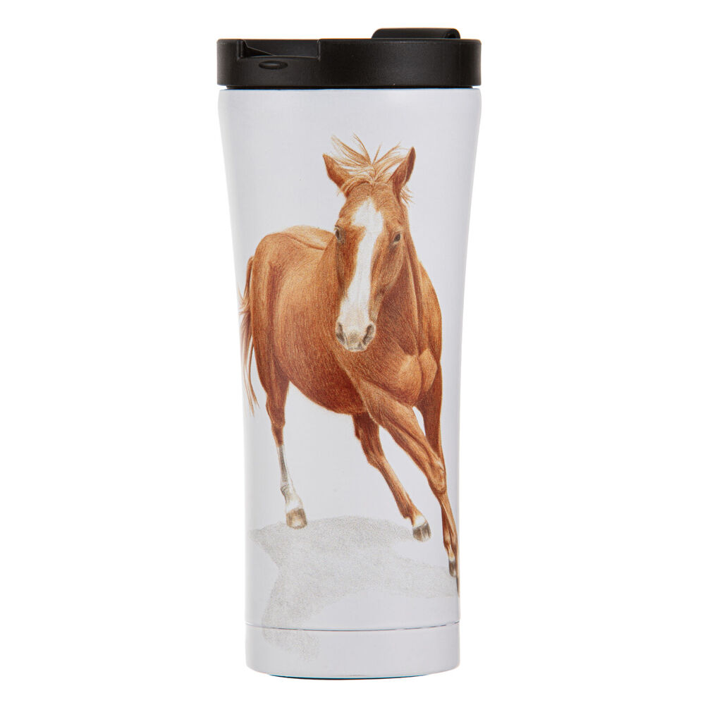 Ashdene 9.2x20cm Horses By Charlotte Chestnut Travel Mug Water Flask
