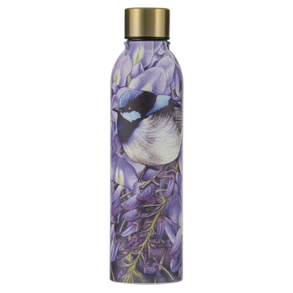 Ashdene 500ml Pretty Little Wren Wisteria Stainless Steel Drink Bottle Tumbler