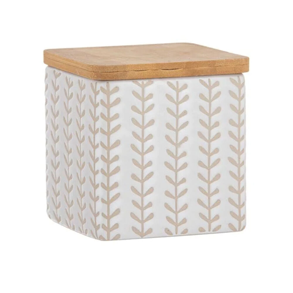 Ladelle Orion Designed Premium Coffee/Tea/Sugar Canister Assorted — White
