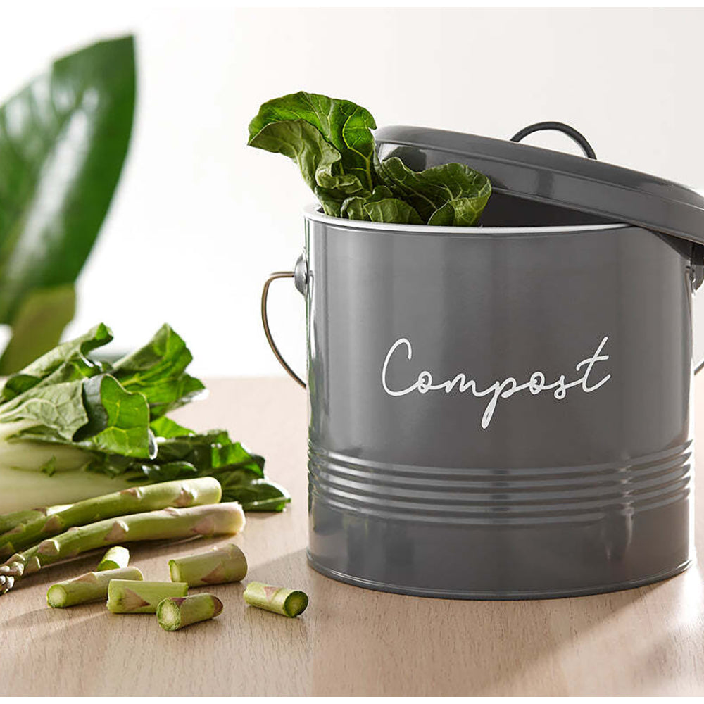 Ladelle 20cm Eco Charcoal Compost Bin w/ Charcoal Filter f/ Kitchen Food Scraps — image 3