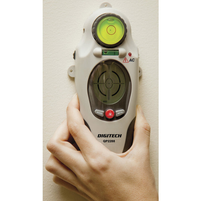 Unbranded Stud/AC QP2288 18cm Detector & 3-in-1 Laser Level for Wood/Metal/Wire White/BLK — image 2