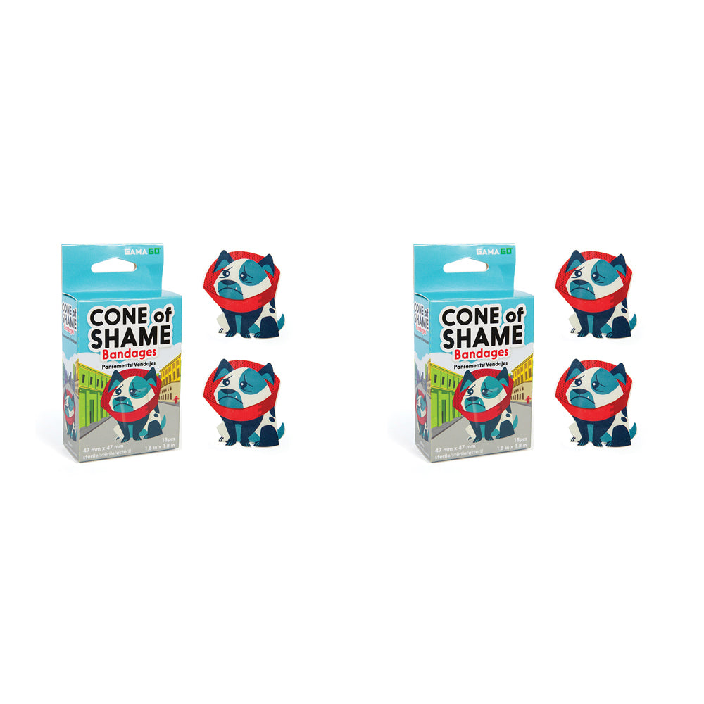 Gamago 18pc Gamago Cone of Shame Bandages Kids/Children Bandaid Wound Plaster 4.7cm (2 Pack)
