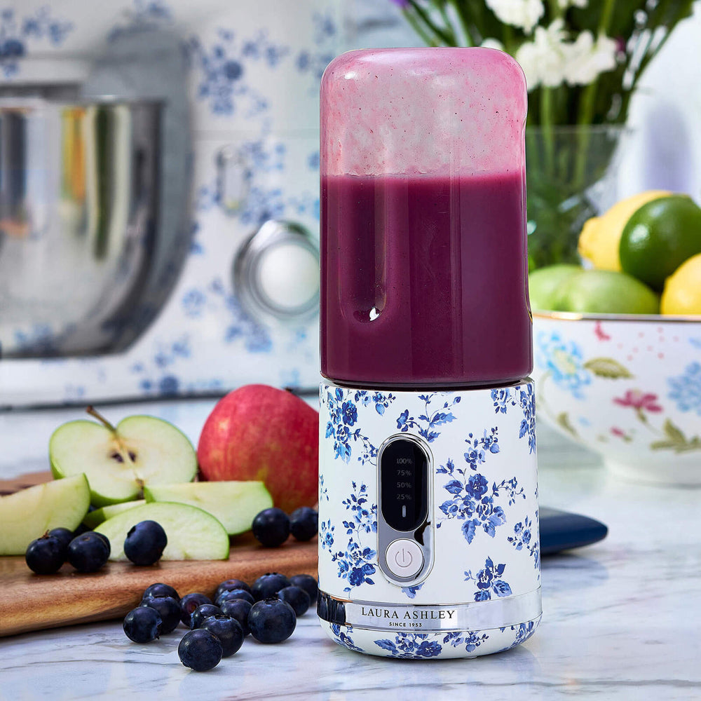 Laura Ashley USB Portable Rechargeable Smoothie Maker Blender China Rose — image 4