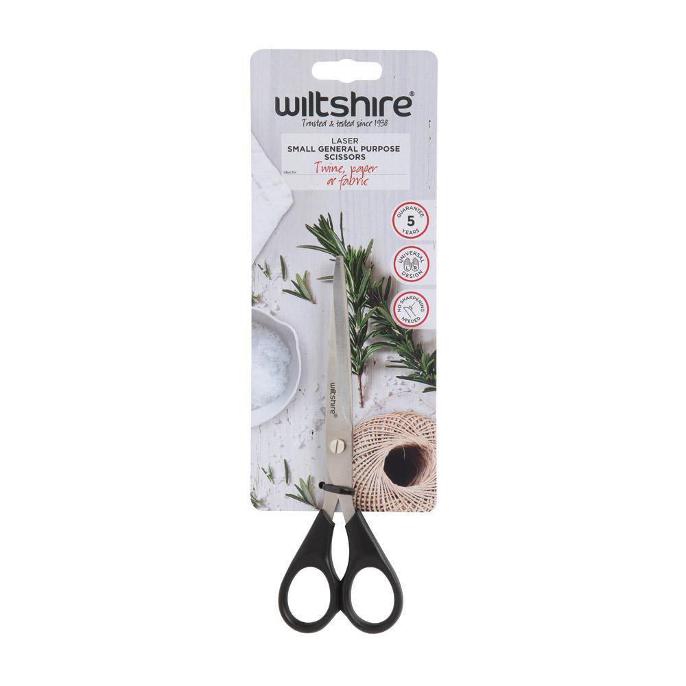 Wiltshire Multi Purpose Sharpened Universal Kitchen Scissors Shears Small (2 Pack)