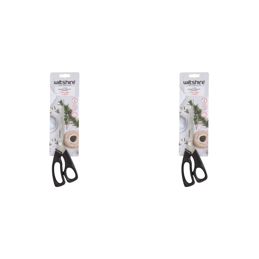 Wiltshire Large General Mulit-Purpose Kitchen Scissors Universal Shears (2 Pack)