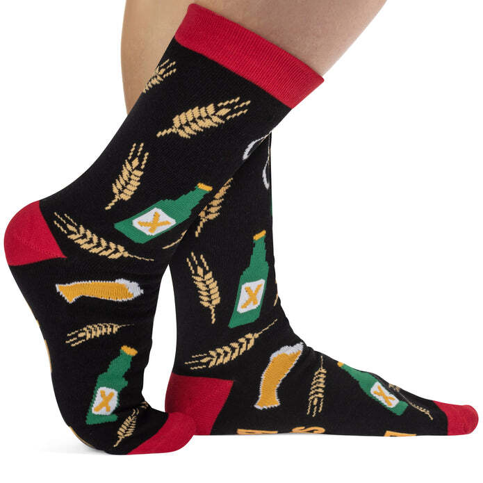 Lavley Bring Me Some Beer Unisex Casual Crew Length Funny Novelty Socks — image 2