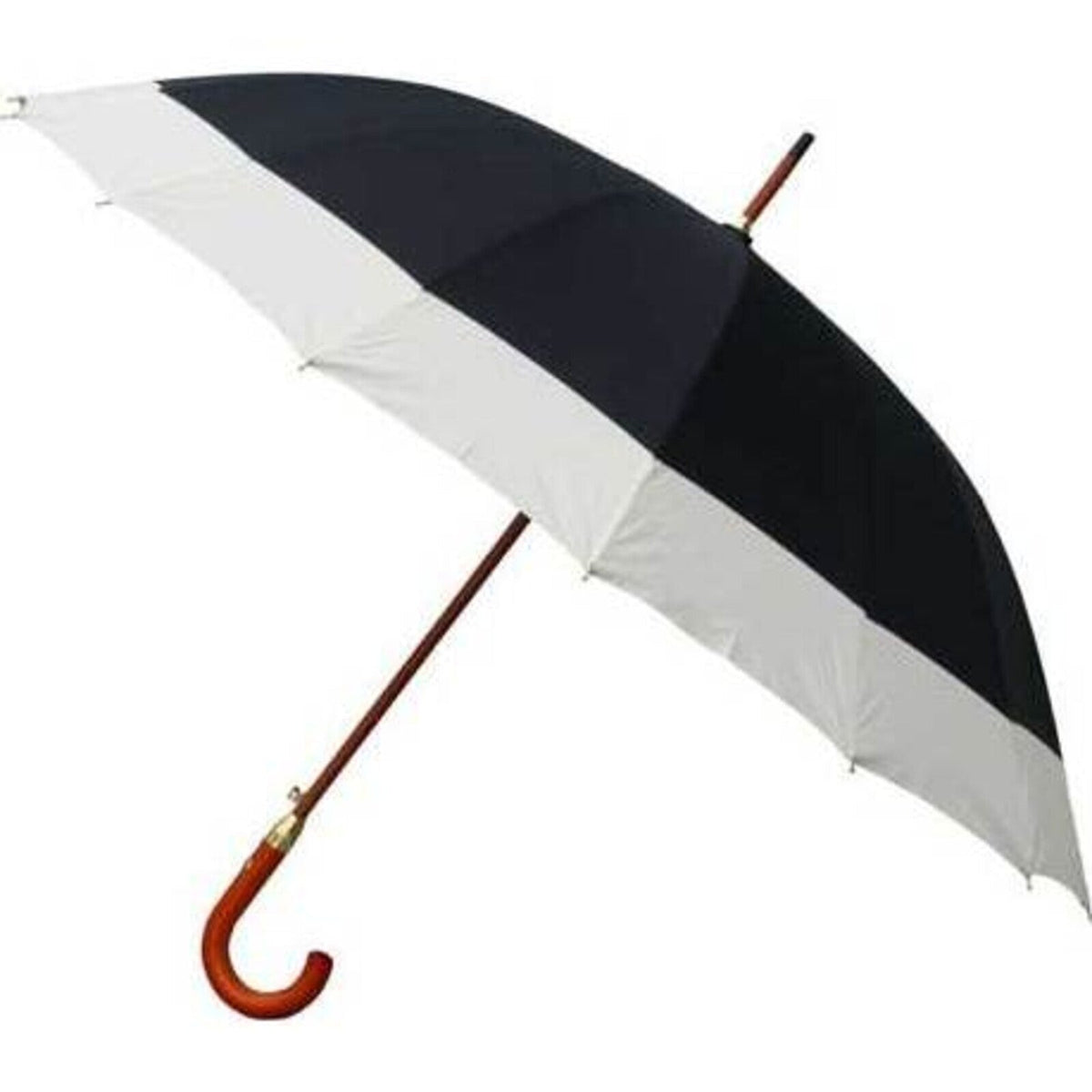 LVD Derby Nylon/Metal/Wood 93cm Folding Umbrella Long Handle Protect Rain/Sun Shade