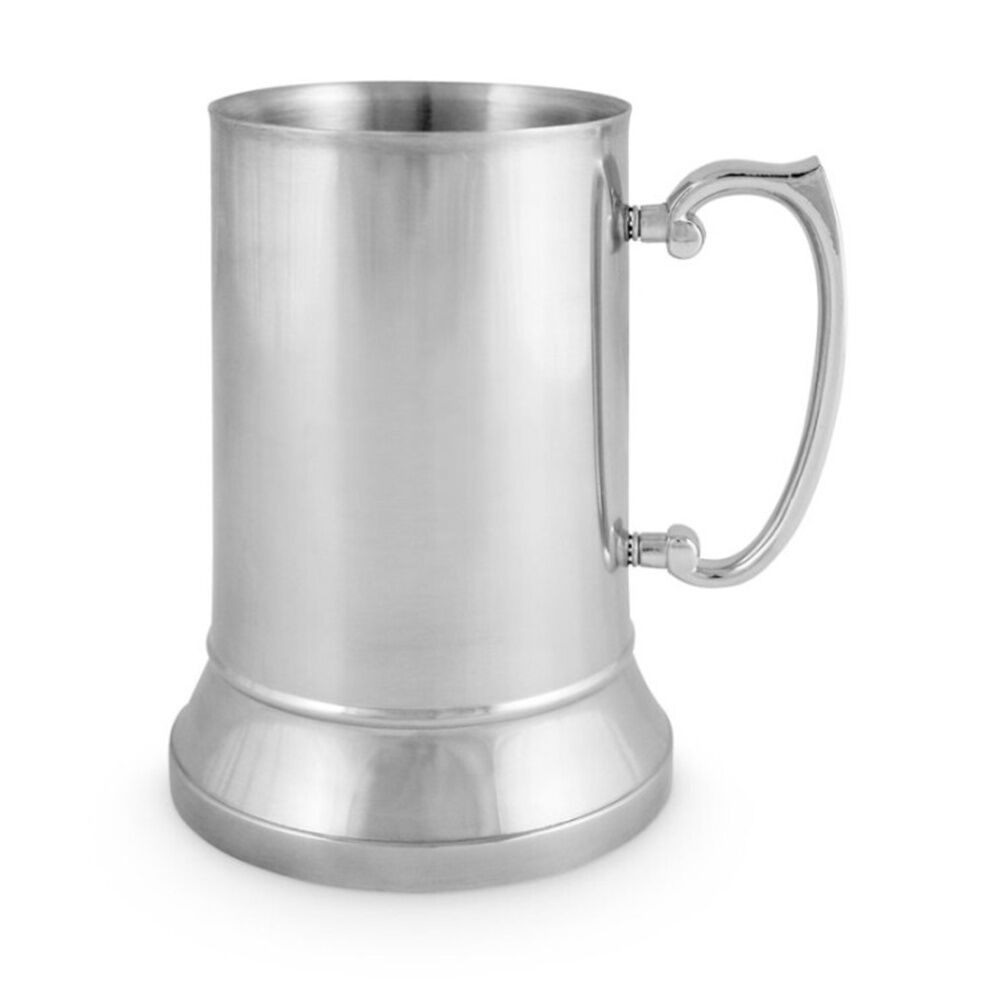 LMD Metal Beer/Alcohol Beverage Stainless Steel Plain Drinking Cup w/Handle 530ml