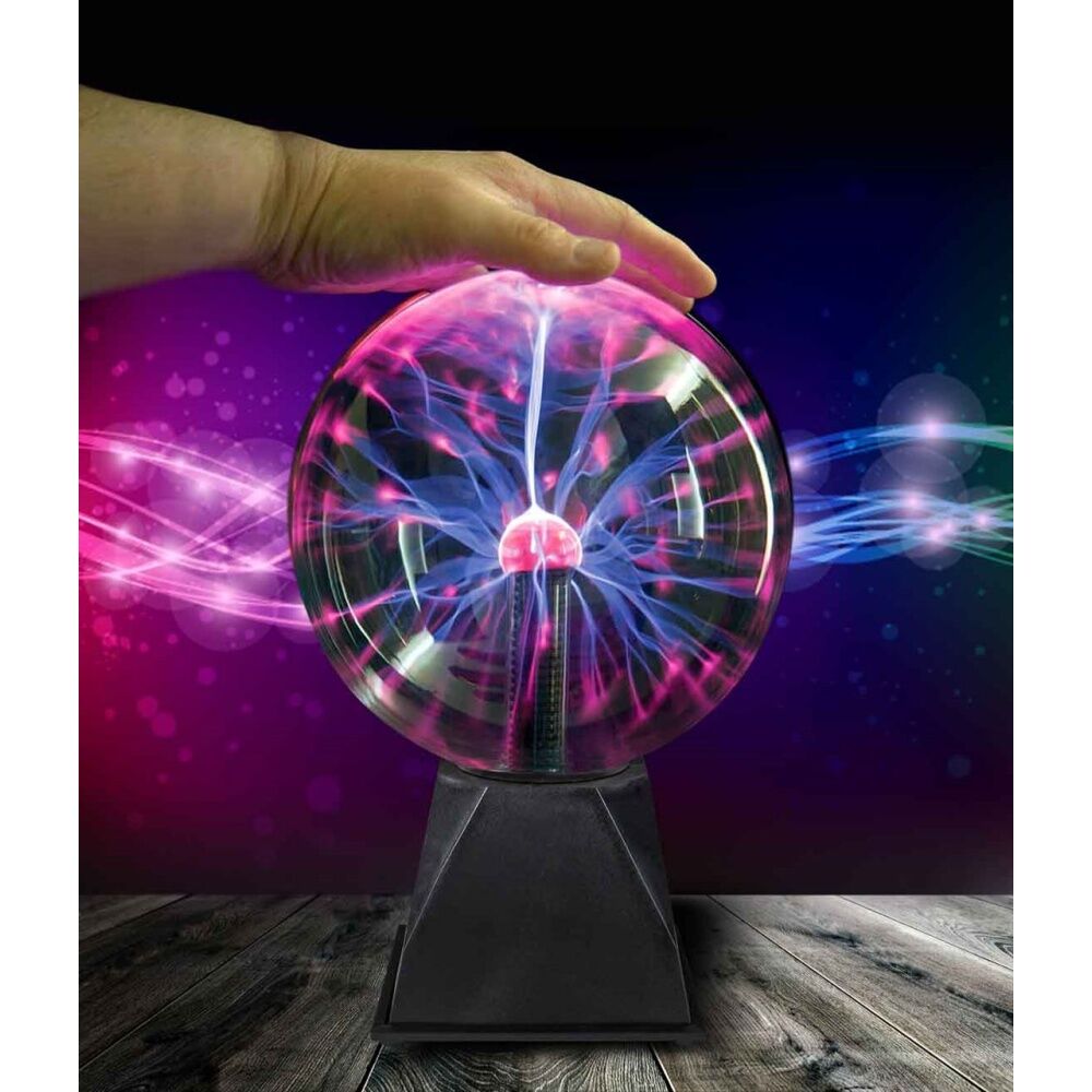 LMD 8 Inch Plasma Ball Black Interactive Kids Toy Lamp Bedroom Toy Set — image 2