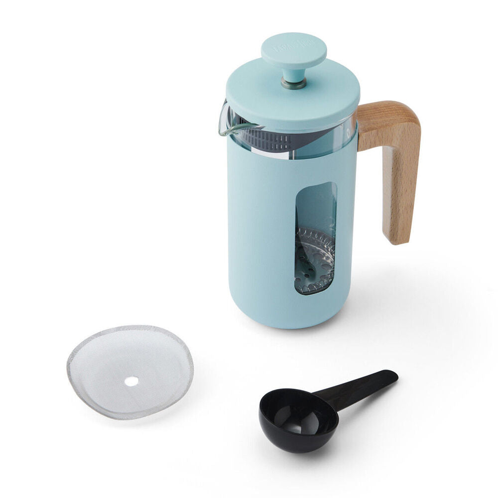 LA Cafetière La Cafetiere Pisa 3-Cup Cafetiere Manual Glass Coffee Press Maker Sky Blue — image 2