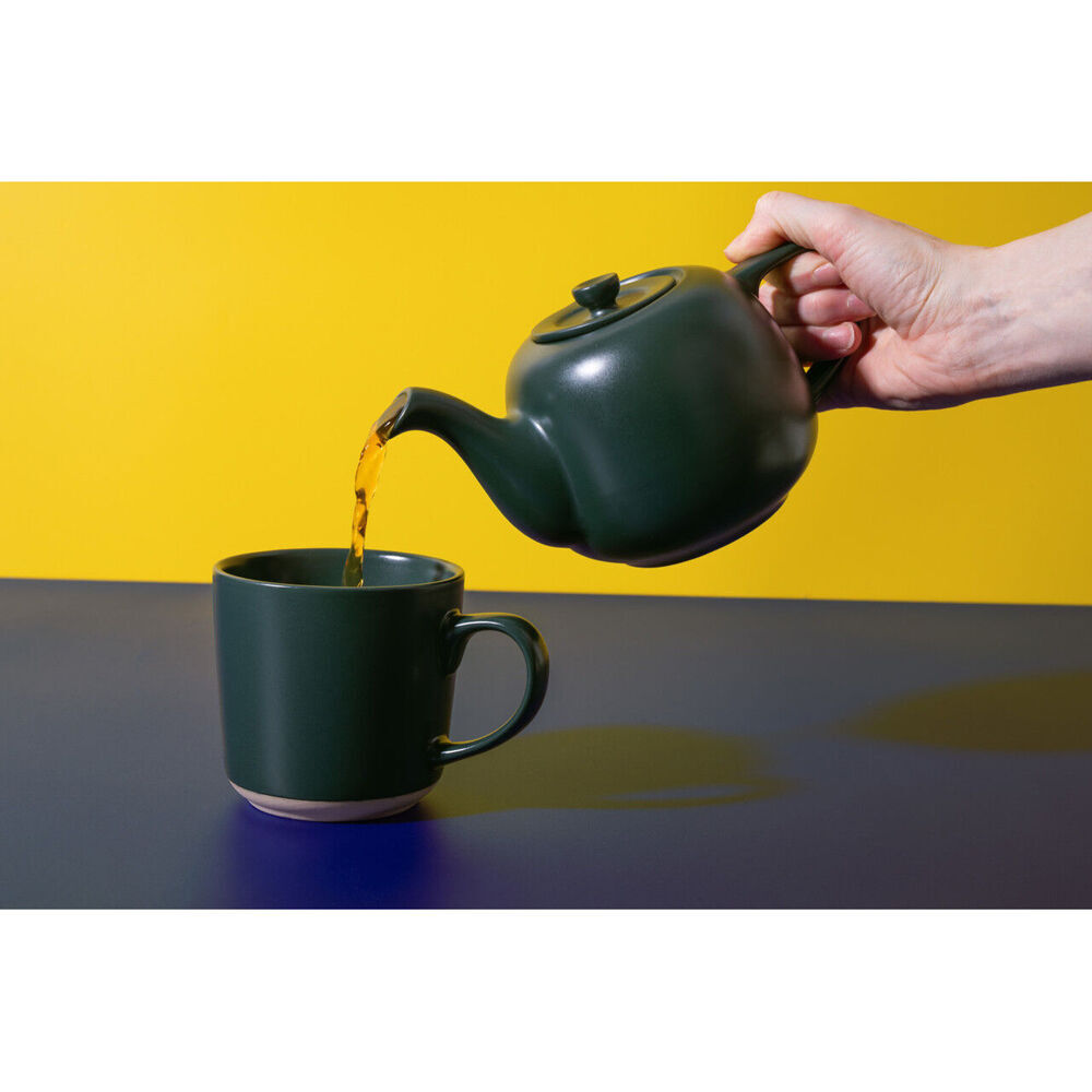 LA Cafetière La Cafetiere Stoneware Classic Teapot Kettle Serving/Brewing Pot 600ml Green (2 Pack) — image 6