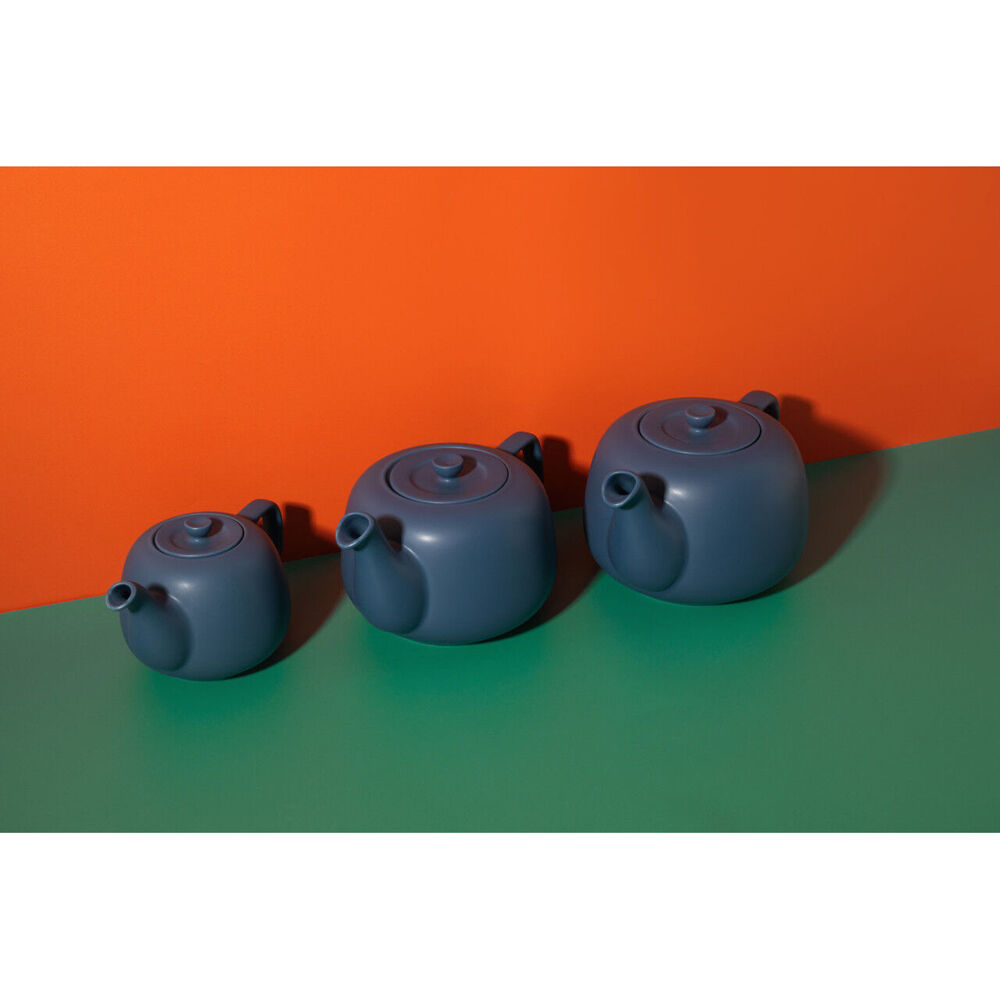 LA Cafetière La Cafetiere Stoneware Classic Teapot Kettle Serving/Brewing Pot 600ml Navy — image 4