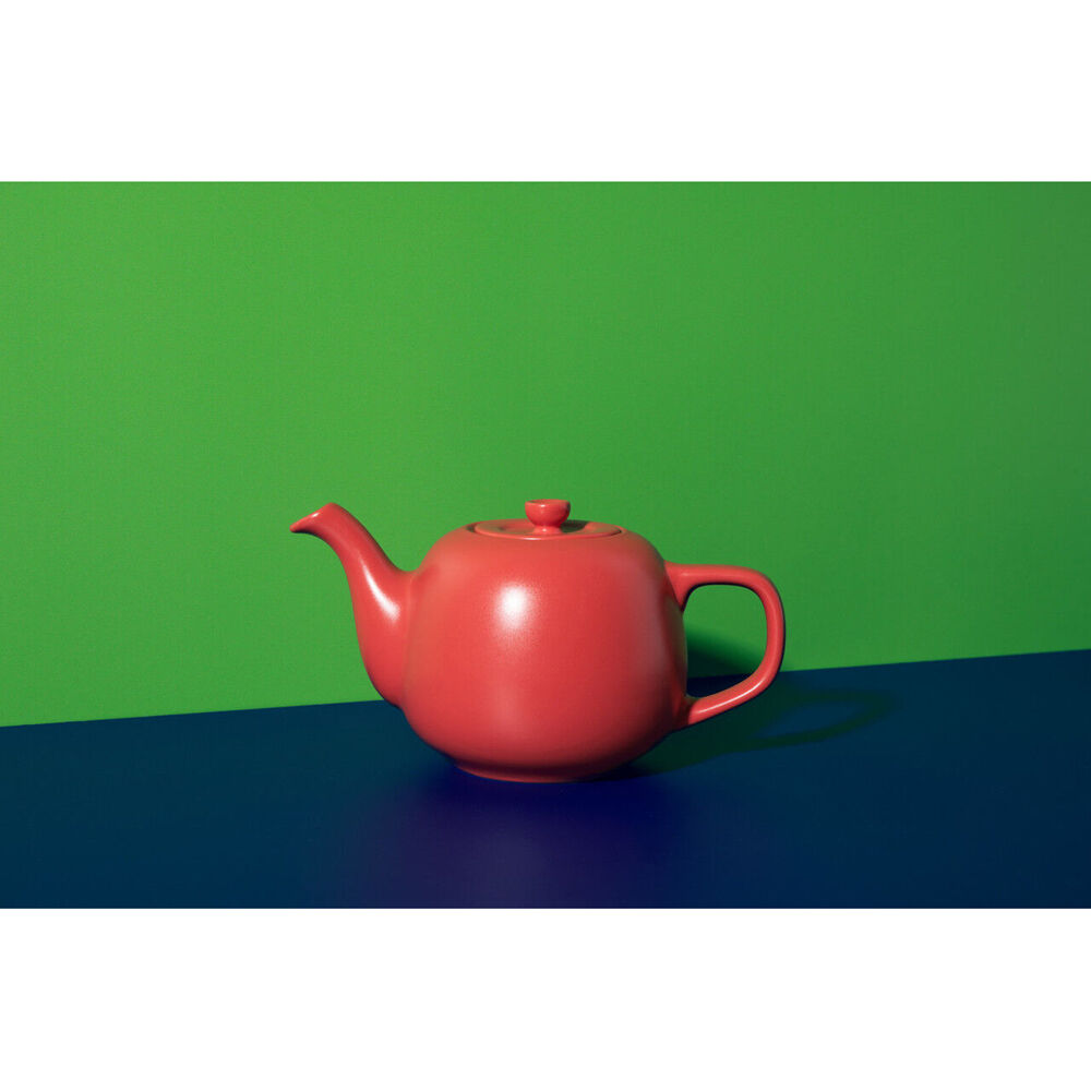 LA Cafetière La Cafetiere Stoneware Classic Teapot Kettle Serving/Brewing Pot 600ml Red — image 4