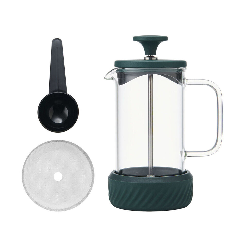 LA Cafetière La Cafetiere Zero 3-Cup No Mess French Press Coffee Brewer/Maker Green (3 Pieces)