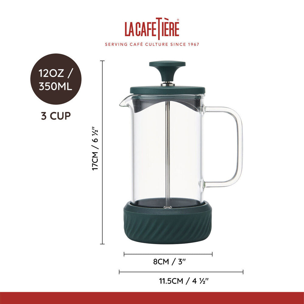 LA Cafetière La Cafetiere Zero 3-Cup No Mess French Press Coffee Brewer/Maker Green (3 Pieces) — image 8