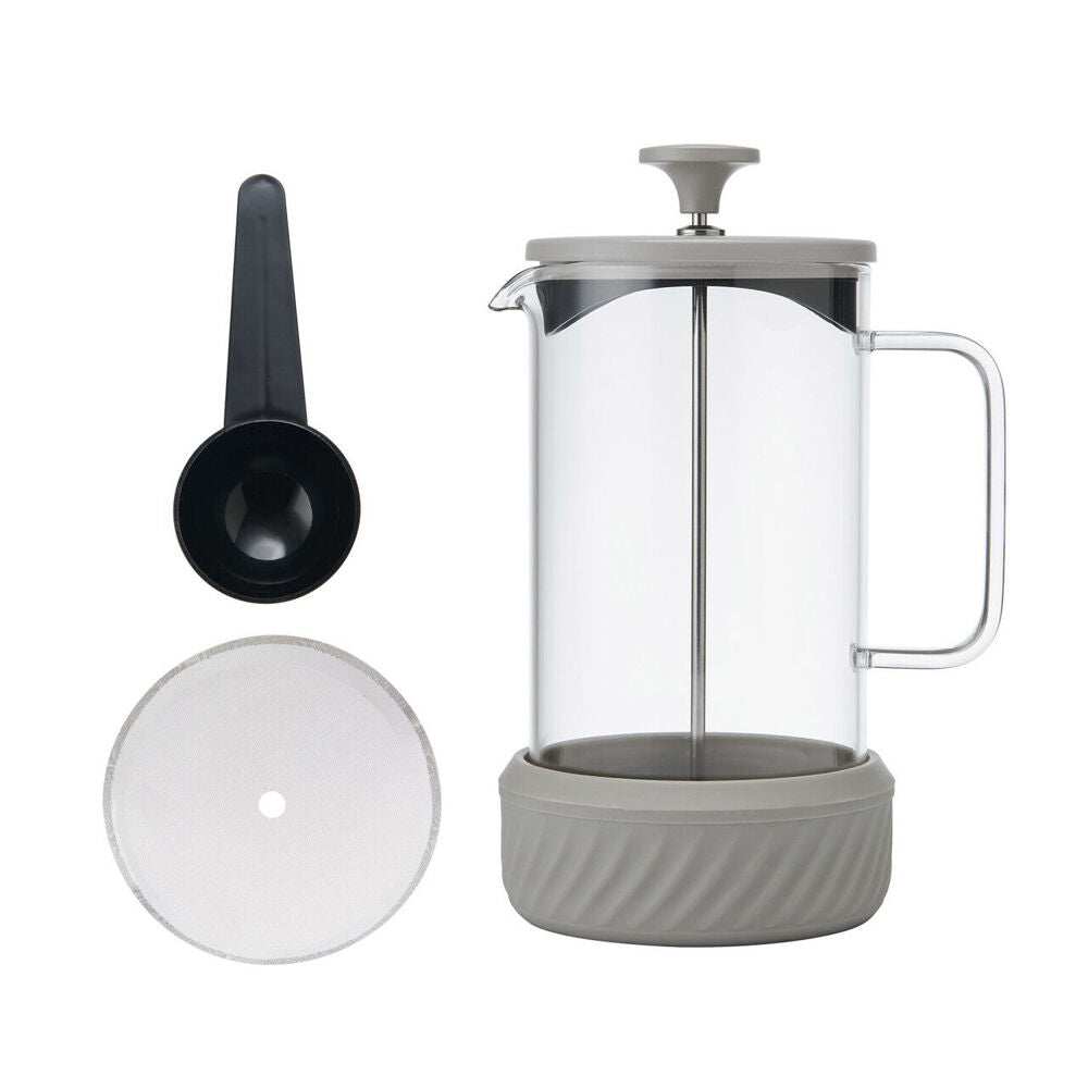 LA Cafetière La Cafetiere Zero 8-Cup No Mess French Press Coffee Brewer/Maker 1L Latte (3 Pieces)