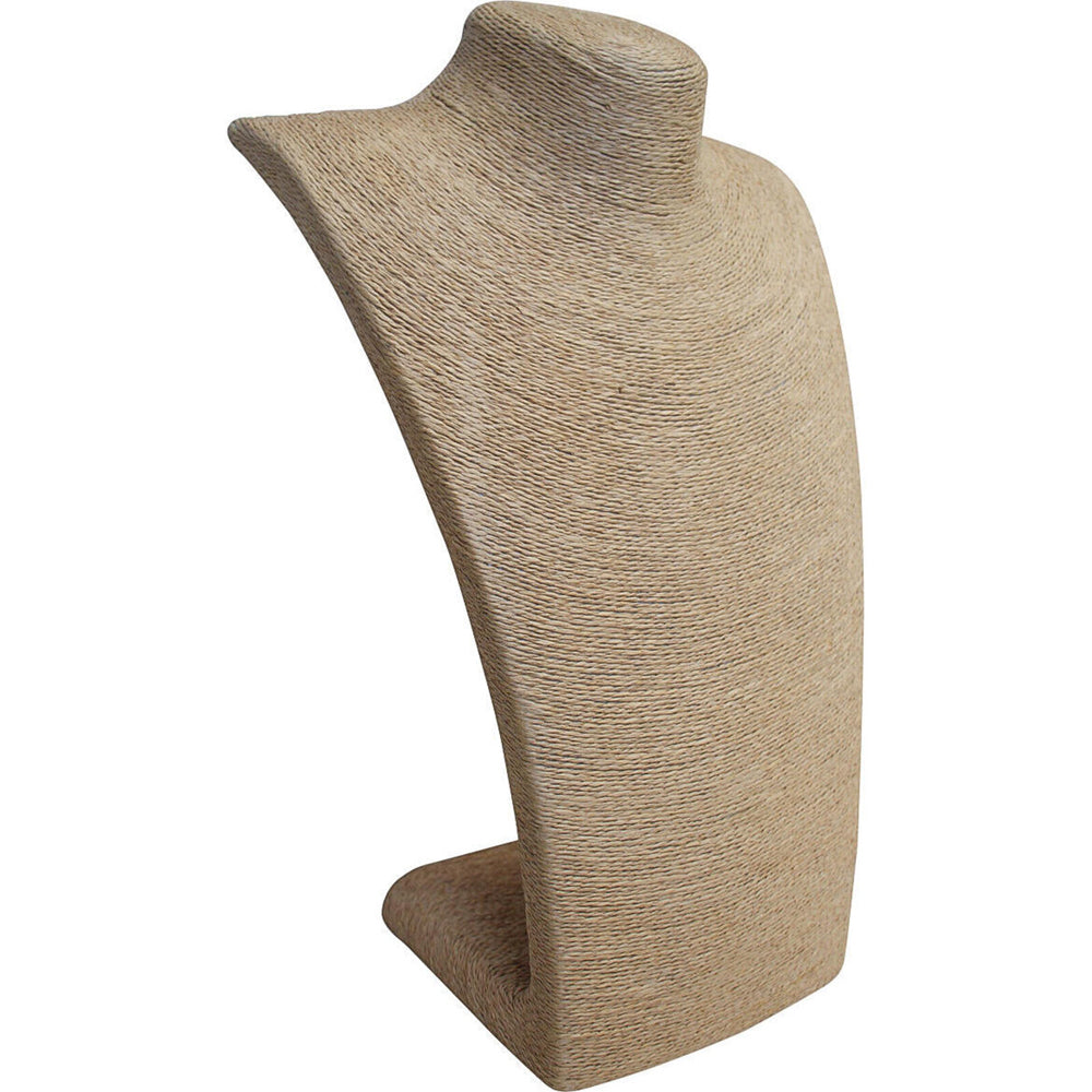 LVD MDF Linen 37cm Display Bodice Jewellery Storage Organiser Large Natural