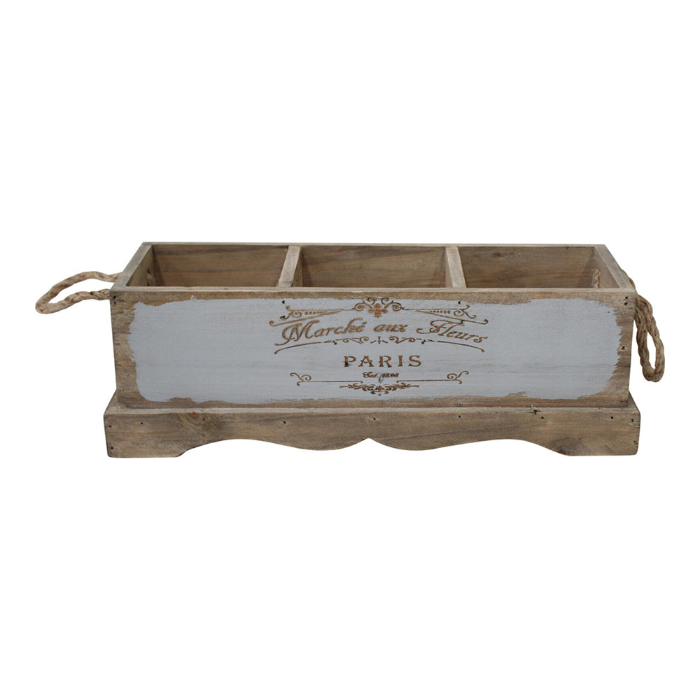 LVD Market MDF 33cm Herb Box Rectangle Home/Kitchen Spice Storage Organiser Tray