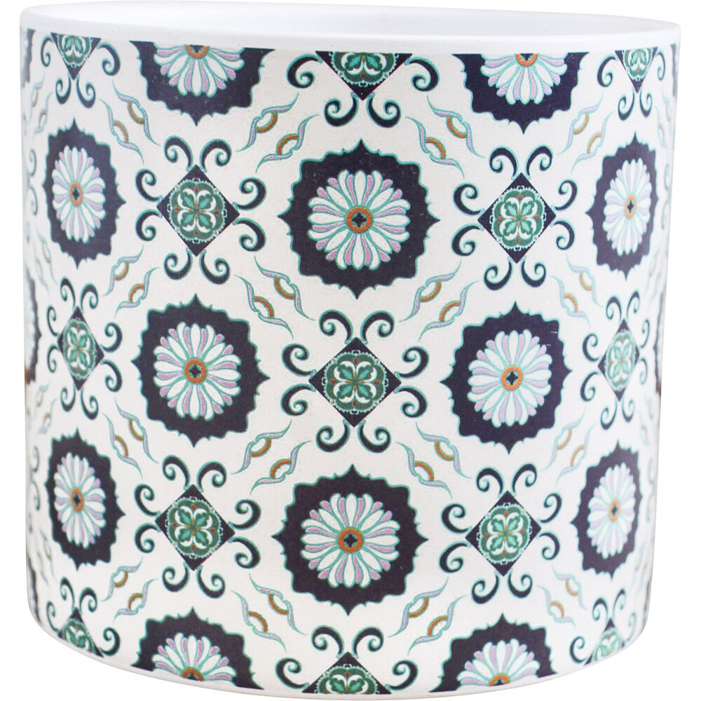 LVD 12.5x12cm Multicoloured Ceramic Outdoor Decorative Planter Pot Corfu