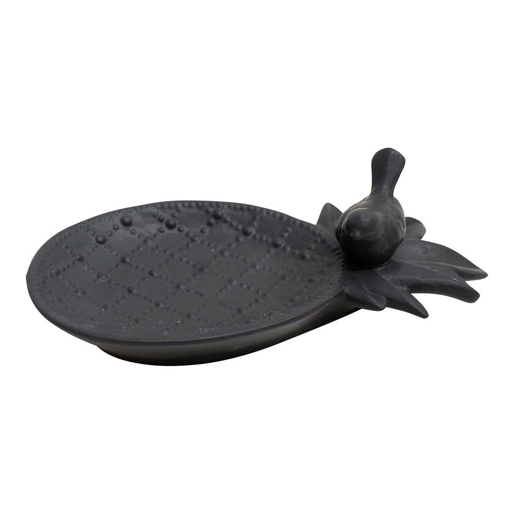 LVD Ceramic 19cm Pineapple Plate Home/Kitchen Dining Fruit/Snack Serve Dish Black