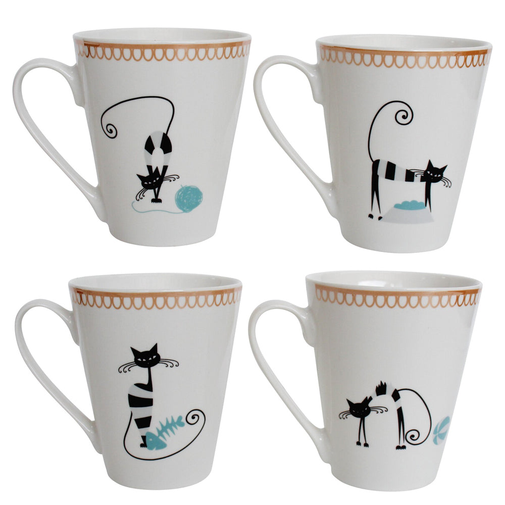 LVD Ceramic Tea/Coffee Mug Cat Tails Home/Kitchen Drinkware 12cm Assorted — image 2