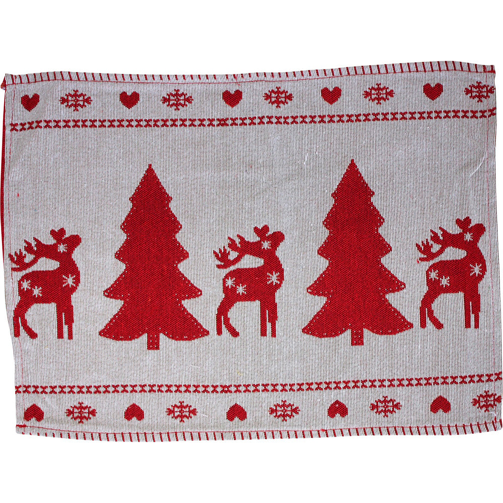 LVD Placemat Christmas Row Decorative Tableware/Serveware Xmas Kitchen Decor