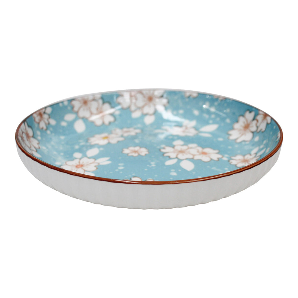 LVD Blossom Ceramic 18.5cm Side Plate Snack Food Dish Round Serving Tableware Blue
