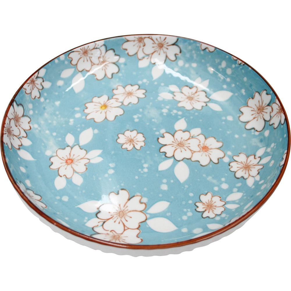 LVD Blossom Ceramic 18.5cm Side Plate Snack Food Dish Round Serving Tableware Blue — image 2