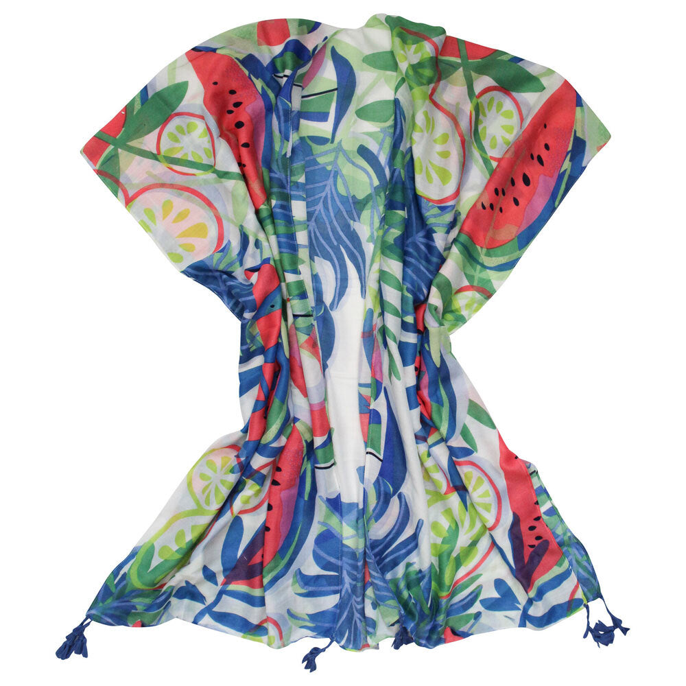 LVD Women's Soft 90x180cm Kaftan Summer Beach Cover Up/Loungewear Dress Sangria