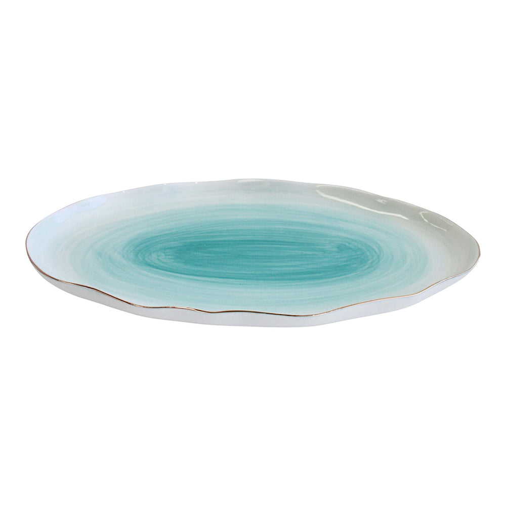 LVD Artisan Ocean Ceramic 29.5cm Food Serving Plate/Decorative Dish Tableware Oval