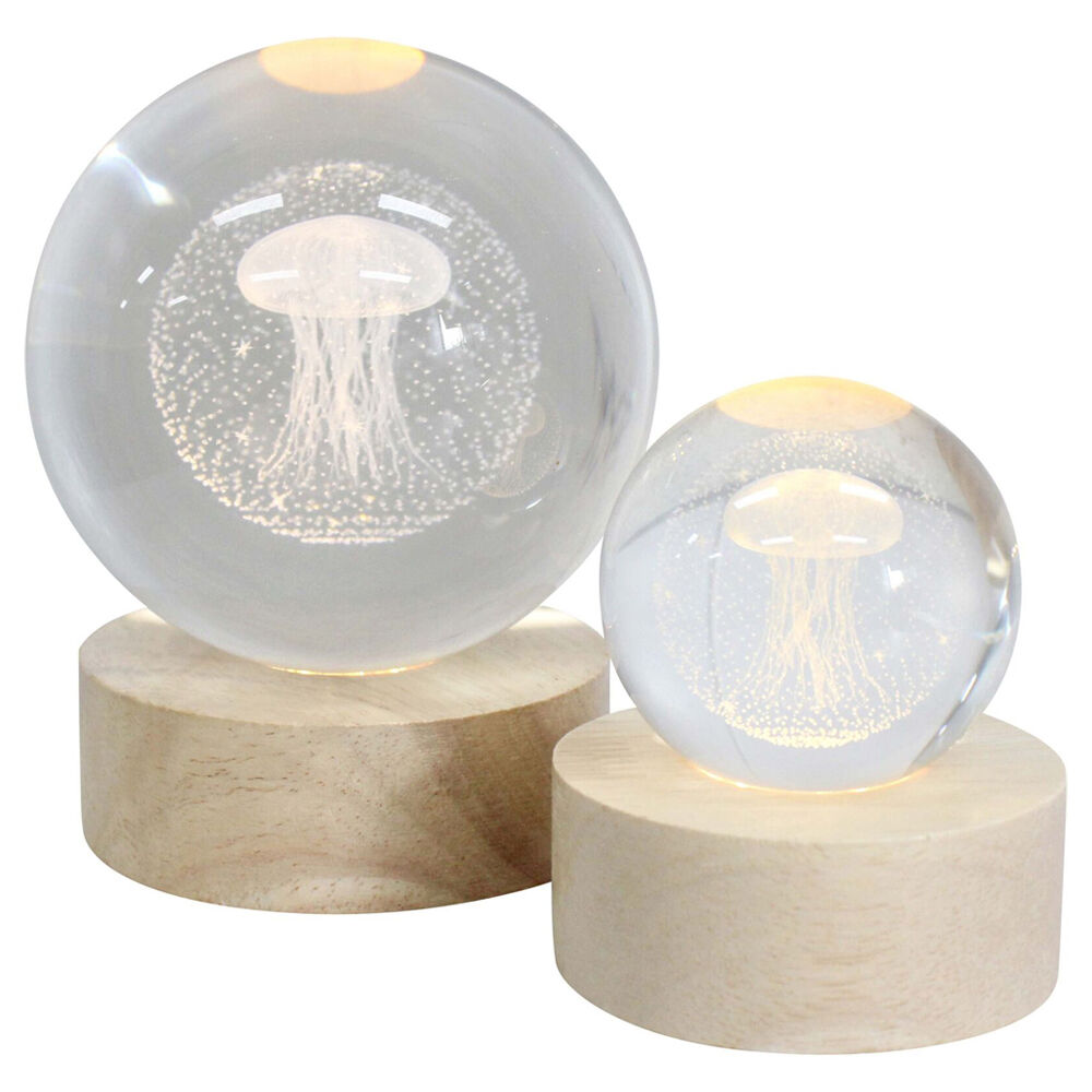LVD Glass/MDF Jellyfish LED Ball Home Tabletop Decor Large — image 2