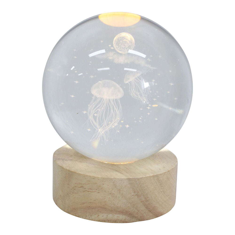 LVD Glass/MDF Jellyfish LED Ball Home Tabletop Decor Large