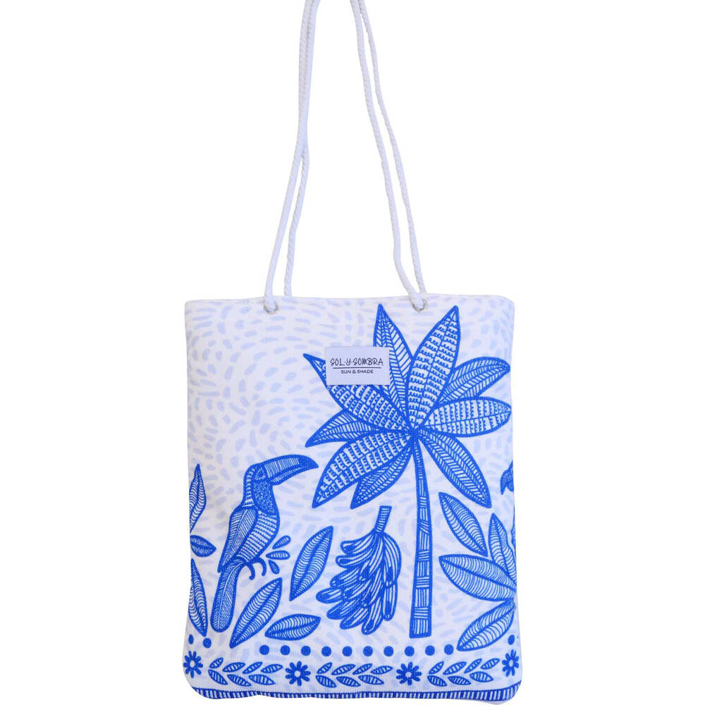LVD Microfibre Beach Absorbent Floral Pattern Towel In Bag 90x180cm Tropicana — image 2