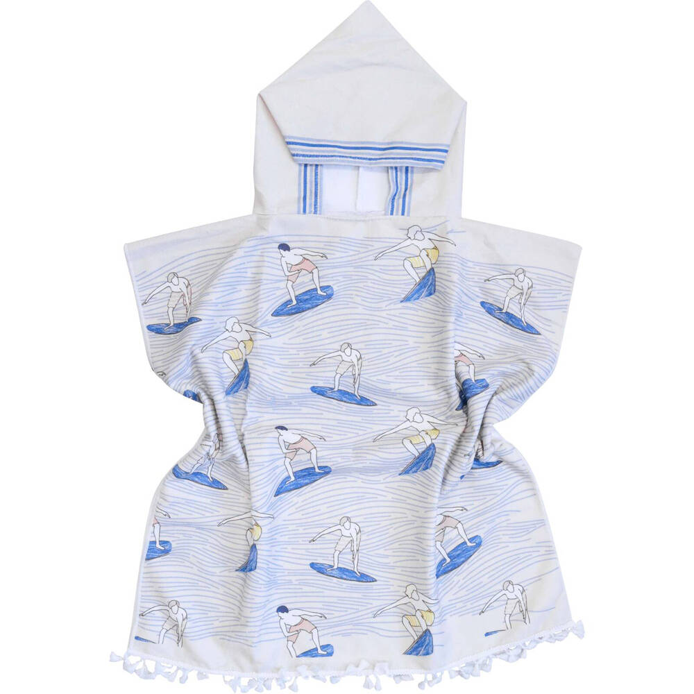 LVD Kids Microfibre Poncho Towel w/ Bag Quick-Dry Bath/Beach 70cm Surfers