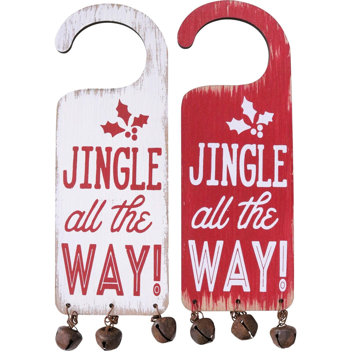 LVD Door Signs Jingle Decorative Display Christmas Home Lounge Decor Assorted — image 2