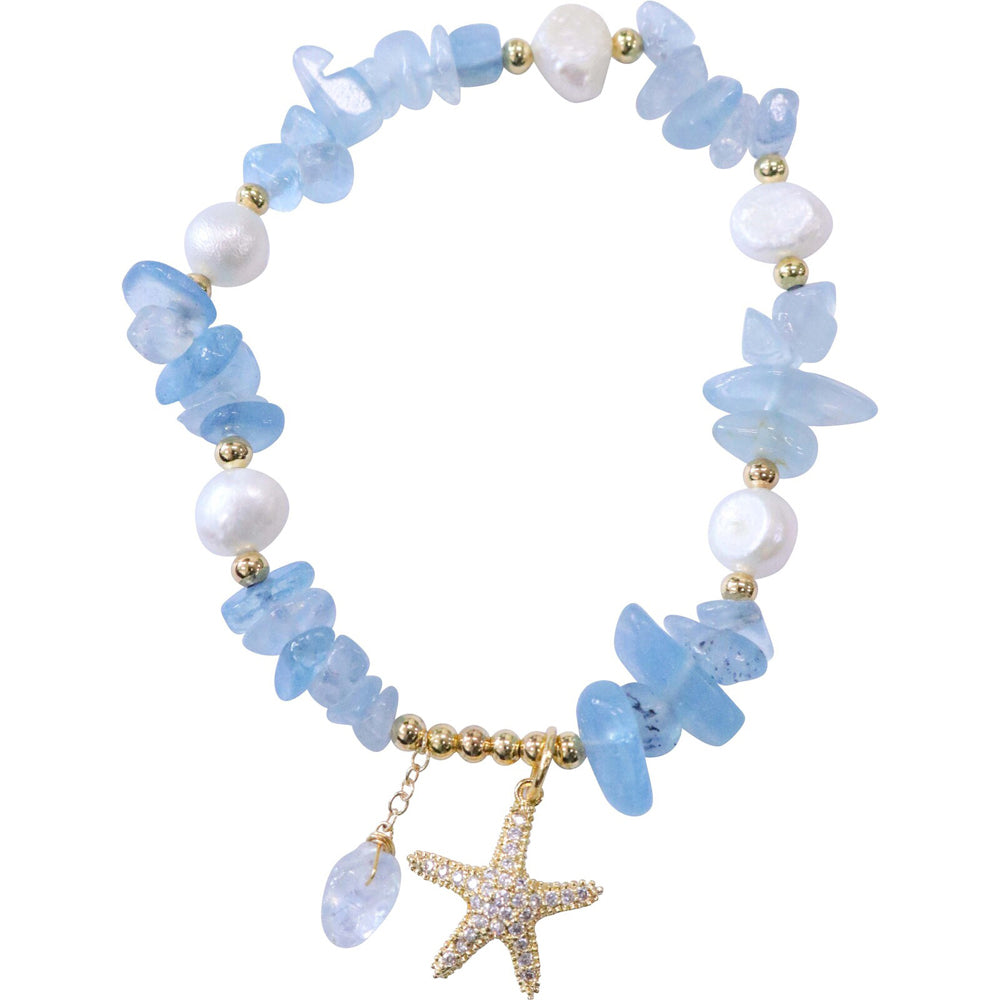 LVD Bracelet Freshwater Pearl Sky Stylish Natural Jewelry/Accessory 17cm