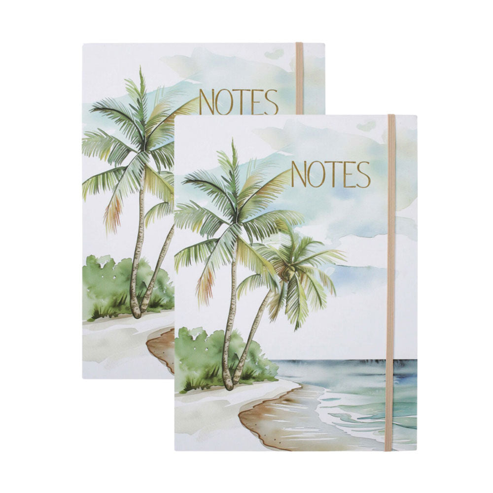 LVD A4 Padfolio Coastal Pad Office/School Paper Writing Sketch Stationery (2 Pack)