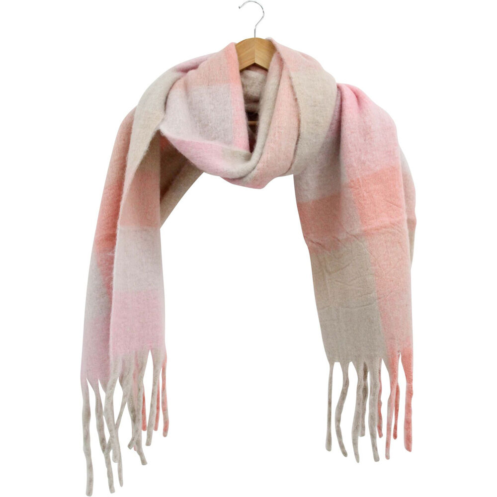 LVD 35x230cm Multicoloured Women's Pink Horizon Patterned Winter Scarf
