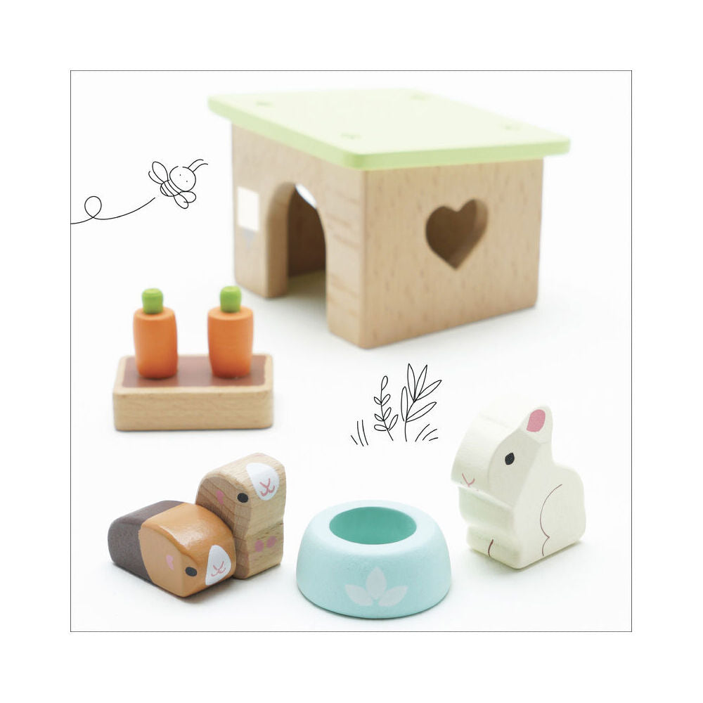 LE Toy Van Wooden Daisylane Bunny w/ Guinea Pig Kids/Children Toy Set 3y+ — image 2