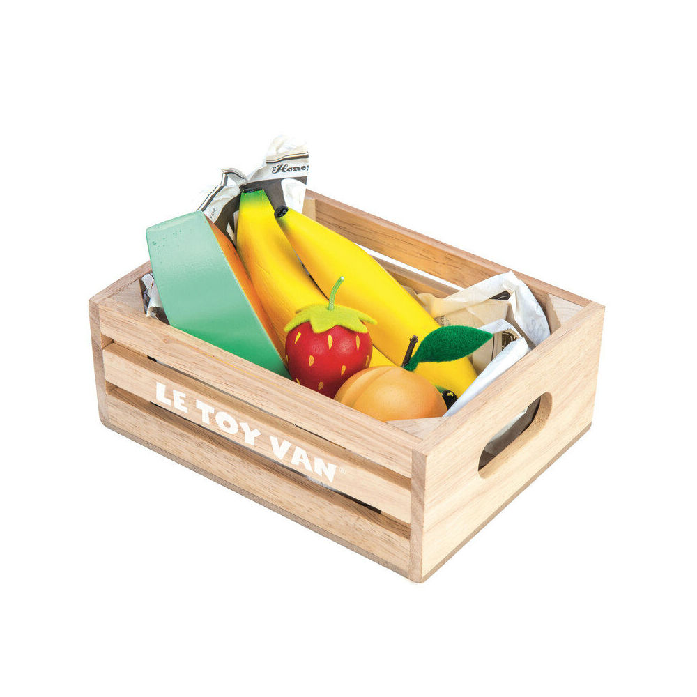 LE Toy Van Honeybake Smoothie Fruit/Harvest Vegetables in Crate Wooden Toy 2y+ — image 7